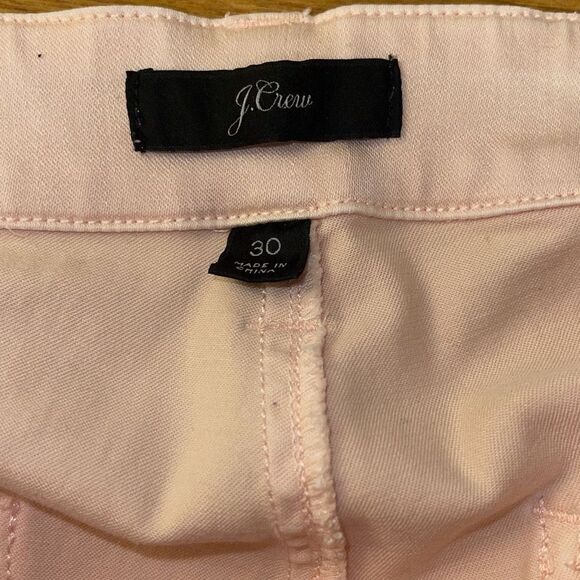 J Crew Womens Stretch Classic Toothpick Skinny Pants Pink Size 30 - Picture 5 of 10